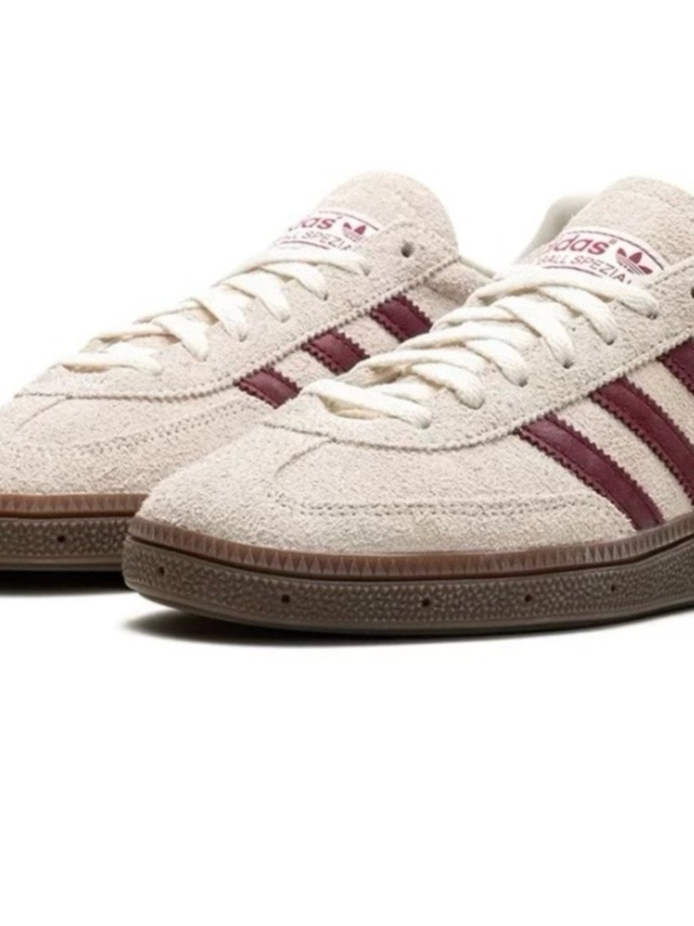adidas Spezial Suede Sneaker in Off-White & Burgundy - Picture 5 of 5